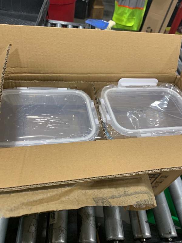 Photo 1 of [8-Pack,30 oz]Glass Meal Prep Containers,Glass Food Storage Containers,Airtight lunch Containers with Lids, Microwave, Oven, Freezer and Dishwasher