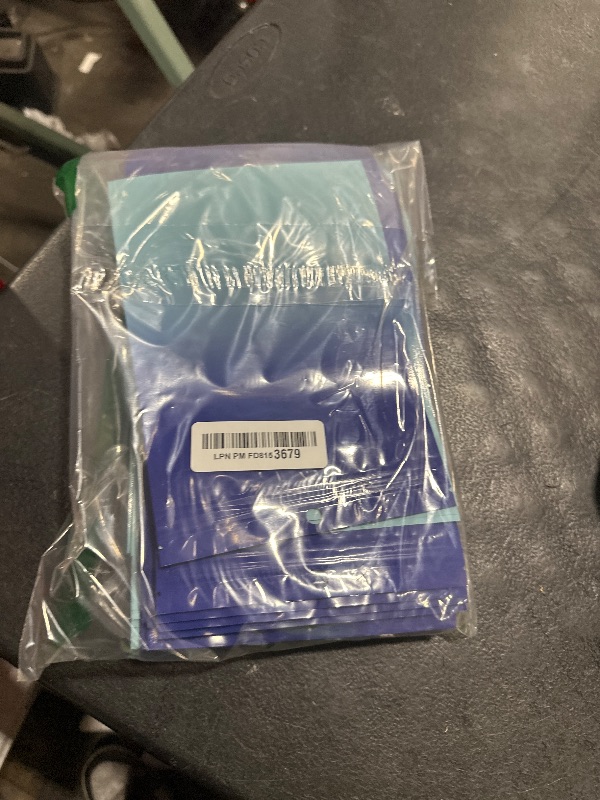 Photo 1 of 100 Holographic Gradient Mylar Bags with Clear Window, Resealable Zip Pouch, Packaging Party Sample Bags (Gradient Blue, 5.5x7.8 Inch)