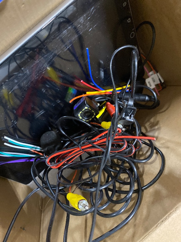 Photo 1 of 10.1 inch Single Din Car Stereo CarPlay Android Auto Mirror Link, Rimoody RotationalTouch Screen 1280x720 Car Radio with BT 5.2 FM/AM/RDS/EQ USB/AUX/TF/SWC/MIC Car Audio Receiver Backup Camera