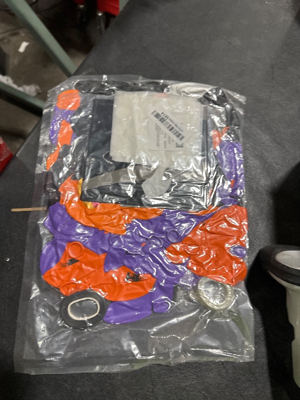 Photo 1 of Adeyoo Halloween Balloon Garland Arch Kit - 138 Pcs Halloween Party Balloons with Black Orange Purple, Pumpkin, Bat, Boo Balloon Metallic Silver Balloons for Birthday Horror Party Decorations