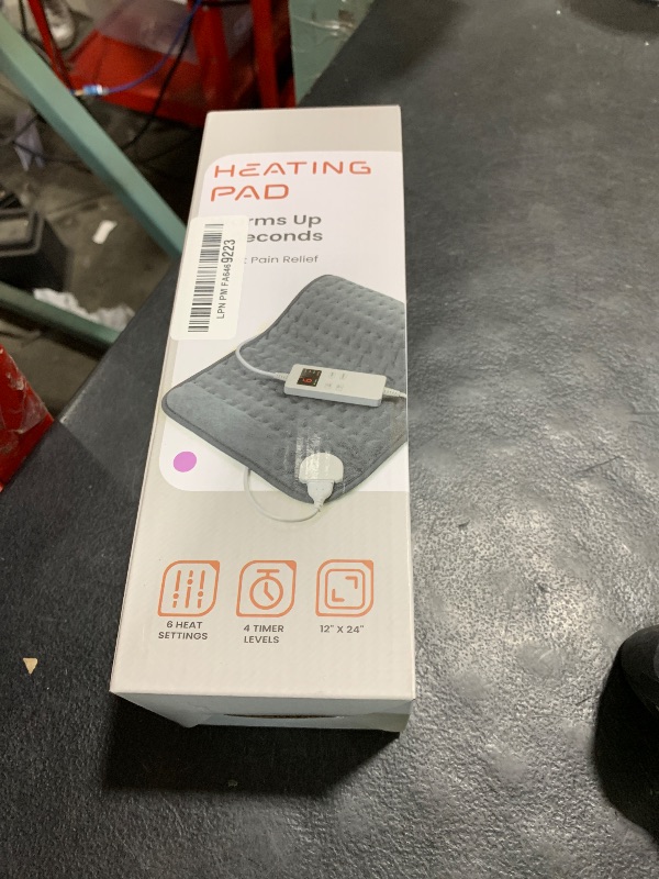 Photo 1 of *GRAY**Heating Pad for Period Cramps, Heating Pad for Back/Neck/Shoulder Muscle Pain, 6 Heating & 4 Timer Setting, Auto Shut Off, Dry/Moist Heat & Machine Washable, Birthday Christmas Gifts for Women Mom