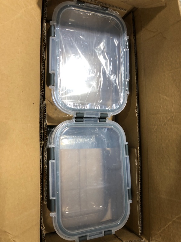 Photo 1 of [8-Pack,30 oz]Glass Meal Prep Containers,Glass Food Storage Containers,Airtight lunch Containers with Lids, Microwave, Oven, Freezer and Dishwasher