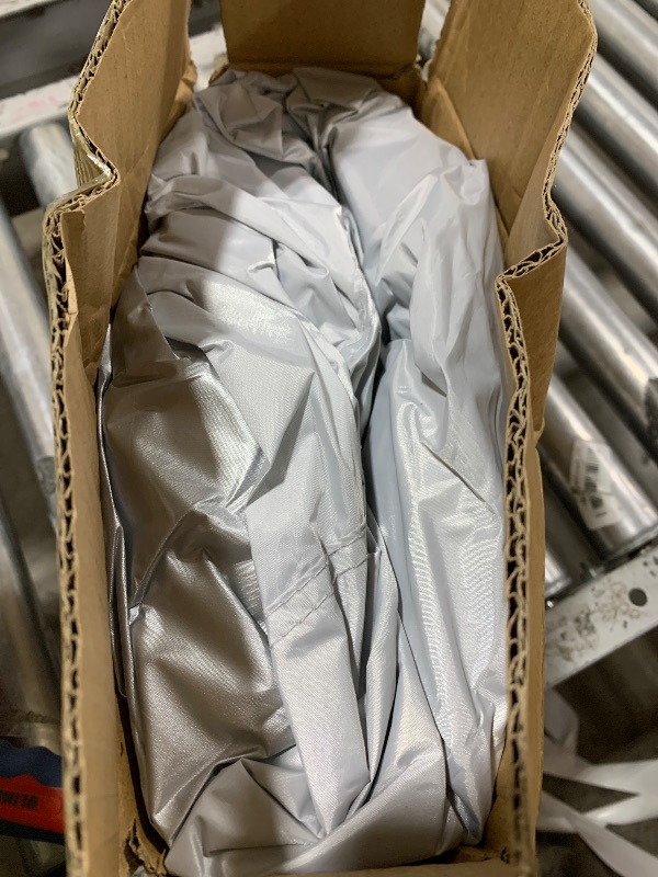 Photo 1 of 10×10 Canopy Replacement Top, Pop Up Canopy Replacement Cover for Straight Leg Frame Tent, Waterproof Canopy Top Cover for Garden Patio Camping (Top Only)(Sliver White)