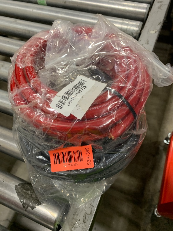 Photo 1 of 1/0 AWG Battery Cable 0 Gauge Wire Copper Clad Aluminum CCA Amp Wiring Kit 40FT Black/Red for Automotive Power Ground,Car Audio Speaker,Inverter RV Truck with Lug Terminals and 3:1 Heat Shrink Tube