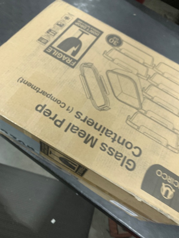 Photo 1 of [8-Pack,30 oz]Glass Meal Prep Containers,Glass Food Storage Containers,Airtight lunch Containers with Lids, Microwave, Oven, Freezer and Dishwasher