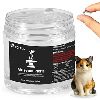 Photo 1 of 12 oz Exhibits Gel for Museum, Removable Clear Museum Paste Putty Wax, Reusable & No Residue, Fixed Collection Artifacts and Decorations to Prevent Vibration, Falling