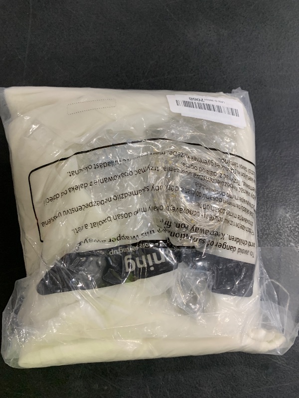 Photo 1 of 10×10ft Cream White Tulle Backdrop Curtain with Lights String for Parites, Sheer Photo Curtain Backdrop Drapes for Wedding Party Photography Backgrounds