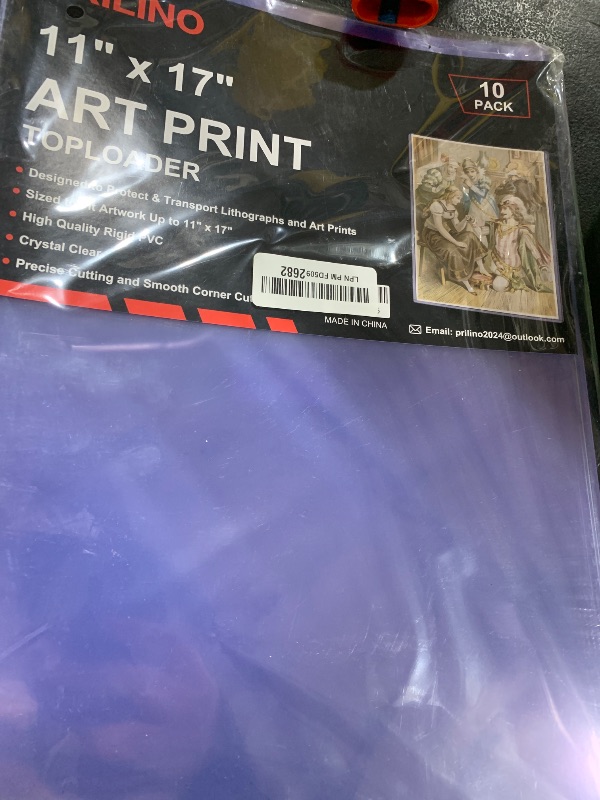 Photo 1 of 10-Pack 11 x 17 Inch Art-Print-Toploaders - Premium Art Print Topload Holders, Crystal Clear Art Print Top loaders, Hard Plastic Sheet Protectors for Photographs, Lithographs, Artworks, Collectibles