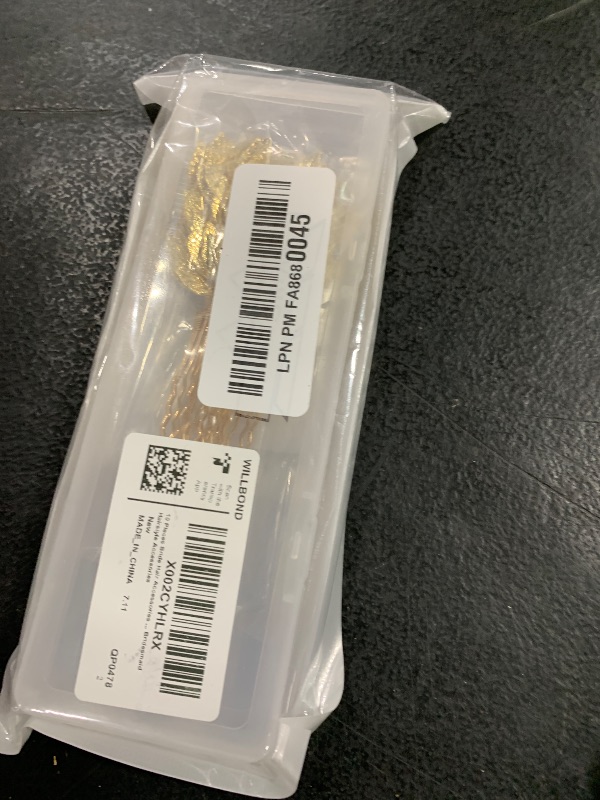 Photo 1 of 10 Pieces Bride Hair Accessories, Vintage Gold Leaf Hair Pins, Bridesmaid Headpiece for Wedding Hair Pins, Bride and Bridesmaid Hairstyle Accessories