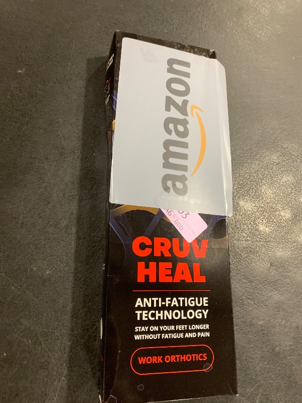 Photo 1 of (New) Work Orthotic Insoles - Anti Fatigue Medium Arch Support Shoe Insert Men Women - Plantar Fasciitis Flat Feet - Relieve Foot Pain - Work Boot Insoles Standing All Day (XL, Blue Lines)