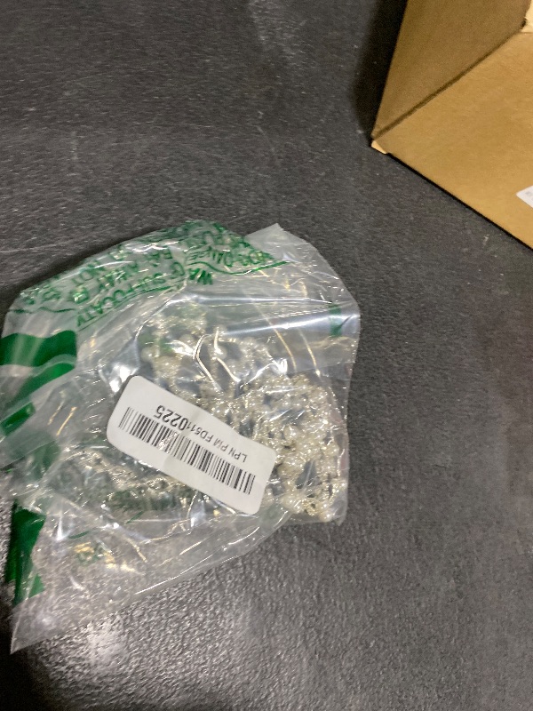 Photo 1 of 1 Yard Pearl Trim Chain Rhinestone Silver String Crystal Applique Fringe Ribbon Strips Beads Sewing Dress DIY Party Wedding Bouquet for Decoration Bridal Costume Embellishment