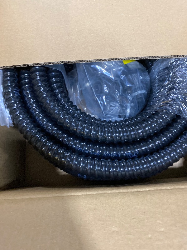 Photo 1 of (1/2" Dia * 50 Feet) Yariwiz Black Special Extra Flexible Electrical Conduit Liquid Tight PVC Conduit Kit with 5 PCS Coupling, 3 PCS Elbow and 10 PCS Strap, Sealtight Seal Flex Liquidtight Wire