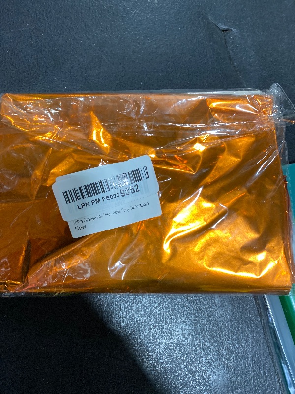 Photo 1 of 10Pcs Orange Foil Heart Shaped Balloons 18 Inch for Baby Shower, Wedding, Valentine Decorations - Love Party Decorations