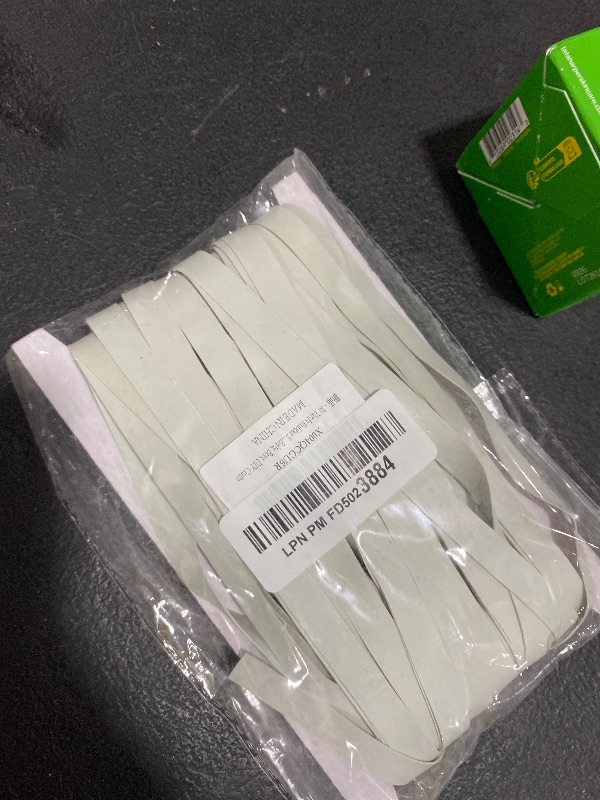 Photo 1 of 30 Yards Rubber Swimwear Elastic Band, Rubber Elastic for Swimwear, 10mm Wide White Swim Elastic for Belts, Bras, DIY Crafts