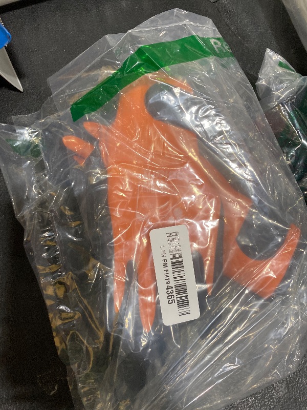 Photo 1 of 100% Waterproof Gloves for Men and Women, Winter Work Gloves for Cold Weather, Touchsreen, Thermal Insulated Freezer Gloves, With Grip, Orange, Medium