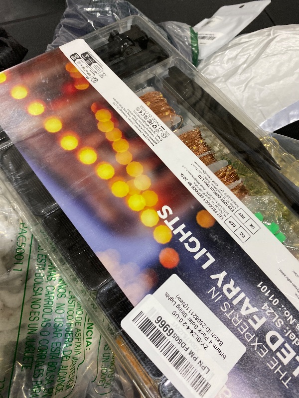 Photo 1 of 4 Pack Solar String Lights Outdoor - Total 320LED 132FT Solar Fairy Lights Waterproof 8 Modes, Copper Wire Solar Powered Twinkle Light for Outside Tree Garden Christmas Wedding Party Decor, Warm White