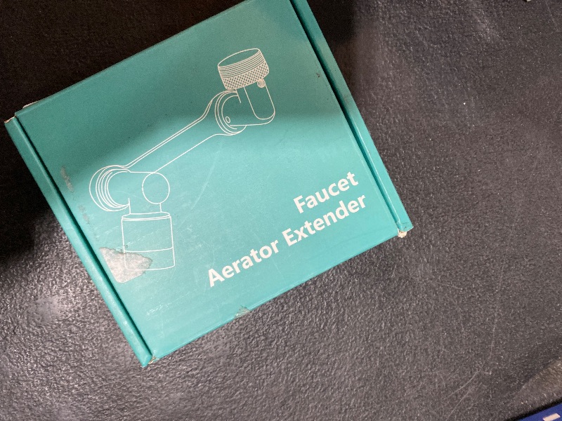 Photo 1 of 1080°Swivel Faucet Extender, Sink Water Faucet Aerator Extension in Brass, Swivel Robotic Arm Bathroom Faucet Extender, Kitchen Rotating Extension Filter with 2 Mode Splash