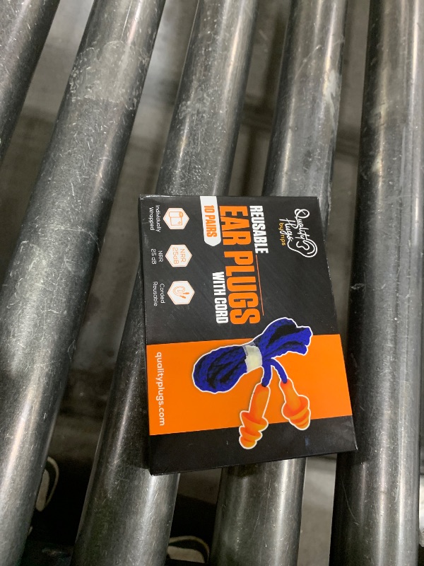 Photo 1 of 10 Pair Corded Reusable Ear Plugs for Shooting Range Ear Protection for Gun Range - Hunting Ear Plugs for Construction Firearm Ear Protection Shooting Gun Hearing Protection Earplugs Corded