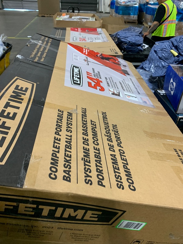 Photo 1 of  Lifetime Adjustable Portable Basketball Hoop (54-Inch Polycarbonate) 