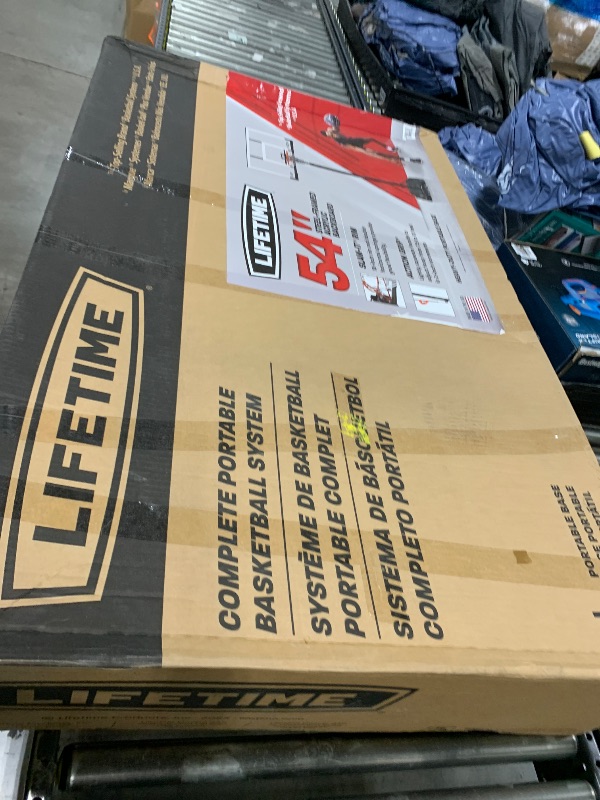 Photo 1 of  Lifetime Adjustable Portable Basketball Hoop (54-Inch Polycarbonate) 