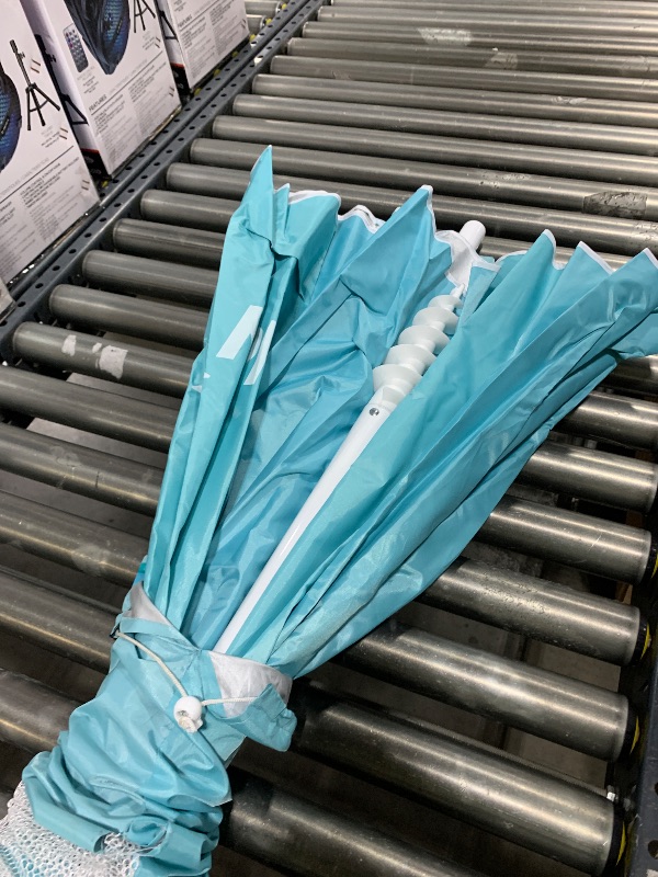 Photo 1 of 
Hurley 8' Umbrella with UV Protection
light blue 
