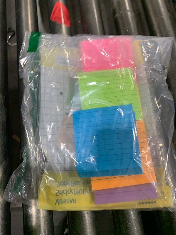 Photo 1 of (12 Pads) Lined Sticky Notes 4x4 in Post, 6 Bright Colors with Lines Self-Stick Note Pads it, Strong Adhesive, 46 Sheets/Pad, 552 Sheets in Total