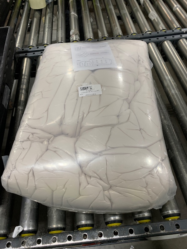 Photo 1 of Wicker Chair Cushions, Waterproof Outdoor Loveseat Cushions for Patio Furniture, 3 Pieces Wicker Furniture Cushions, 1 Loveseat and 2 U-Shaped Cushions, Cream