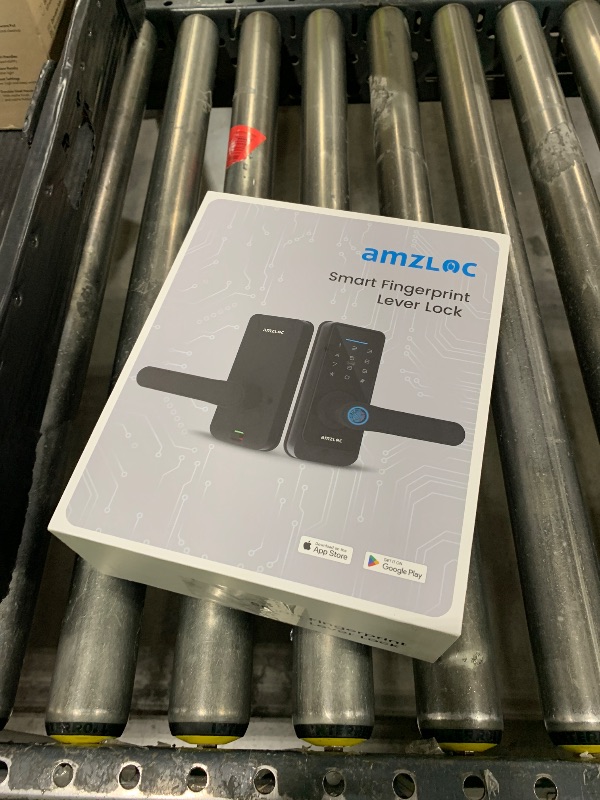 Photo 1 of  Smart Fingerprint Lever Lock,Keypad Door Lock with Handle,Keyless Entry Door Lock for Front Door and Bedrooms,Electronic Code Deadbolt Lock,TUYA App Control,IP65 Weatherproof 