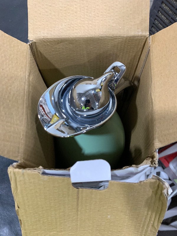 Photo 1 of *DENTED/IMPERFECT** Bonnoces 68 Oz Stainless Steel Thermal Carafe - Double Walled Vacuum Insulated Thermos/Carafe with Lid - Coffee/Tea Carafe Heat & Cold Retention - 2 Liter (Green)