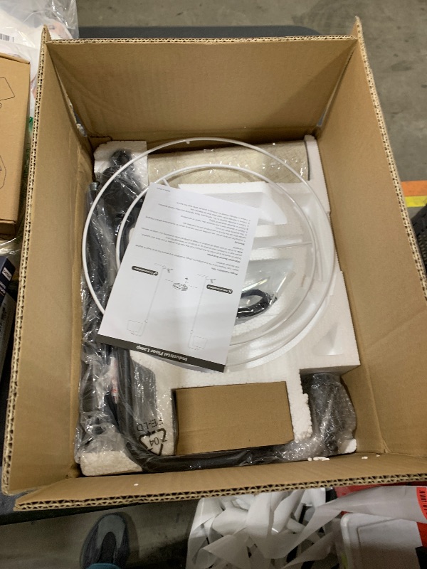 Photo 1 of ?Upgraded? Dimmable Floor Lamp, 1000 Lumens LED Edison Bulb Included, Arc Floor Lamps for Living Room Modern Standing Lamp with Linen Shade, Tall Lamp for Bedroom Office Dining Room- Black