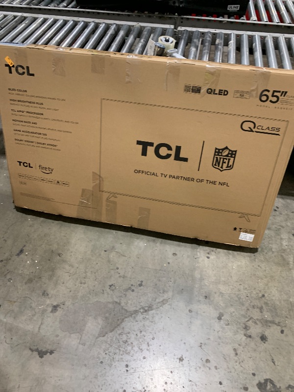 Photo 1 of TCL 65-Inch Class Q65 QLED 4K Smart TV with Fire TV (65Q651F, 2024 Model), Dolby Vision, HDR PRO+, Dolby Atmos, Alexa Built-in with Voice Remote, Apple AirPlay 2 Compatibility, Streaming Television