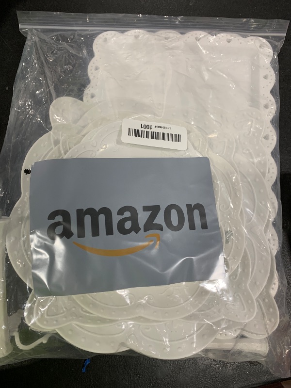 Photo 1 of 10 Pcs Cake Stand White Plastic Dessert Table Display Set 4 Pcs 3 Tired Cupcake Stand Cookie Tray Rack Serving Tray Cake Display Tower and 6 Pcs Dessert Trays for Wedding Baby Shower Tea Party (White)