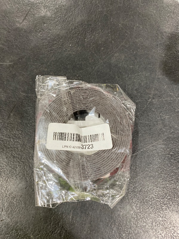 Photo 1 of 10 Feet x1/2 in Magnetic Tape Strips Roll with 3M Adhesive Backing