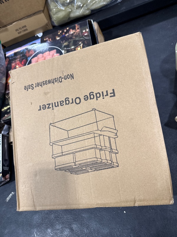 Photo 1 of 10 Pack Refrigerator Pantry Organizer Bins, Stackable Fridge Organizer Bins with Lids, Clear Plastic Food Storage Bins for Kitchen, Countertops, Cabinets, Fridge, Drinks, Fruits, Vegetable, Cereals