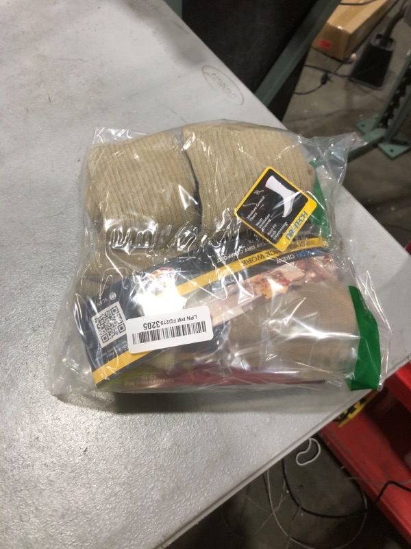 Photo 1 of Dickies Men's Dri-Tech Essential Moisture Control Crew Socks Multipack, Essential Worker Khaki (6 Pairs), X-Large