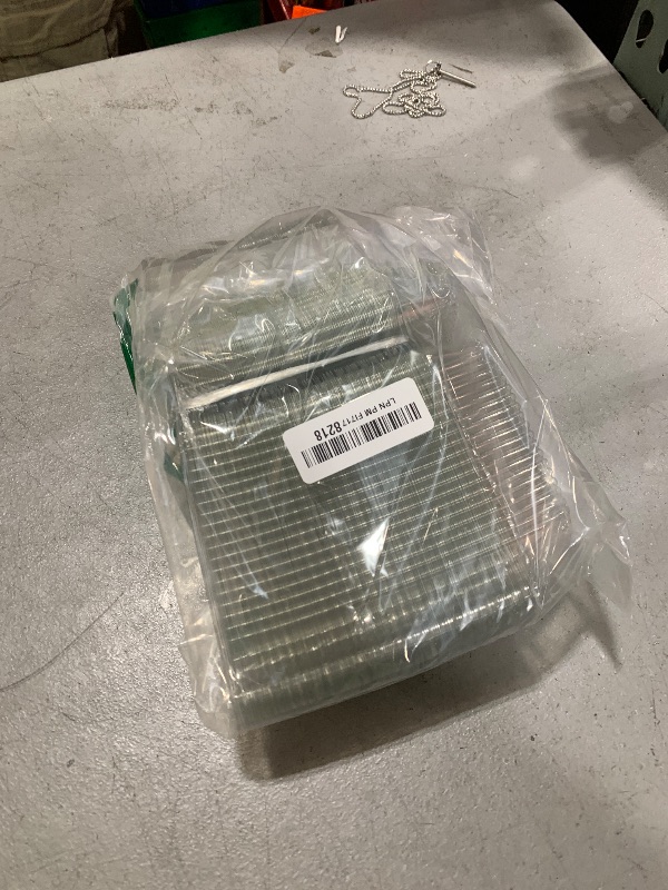 Photo 1 of 100 Pcs Cake Slice Containers with Lid, Single Clear Plastic Individual Carrier Transparent Disposable Triangle Boxes for Cheesecake, Flan, Cupcake, Sliced Dessert Pie - Take Out, Mini Desechables