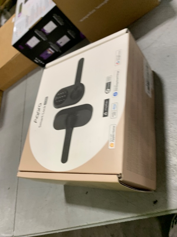 Photo 1 of Aqara Smart Lock U300, Fingerprint Keyless Entry Door Lock with Handle, Matter Over Thread with Apple Home Keys, Touchscreen Keypad, Smart Lever Lock Supports Apple Home, Alexa, Google, IFTTT, Black