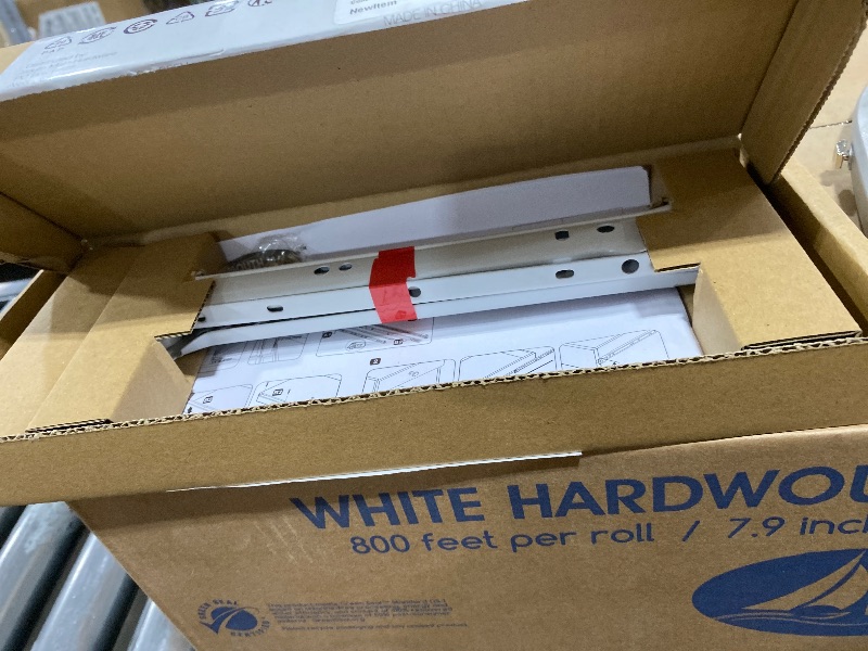 Photo 1 of 10" Bottom-Mount Drawer Slide Kit, Steel Tracks, 1.2 mm Thick, 20-Pair, White Powder Coat Finish