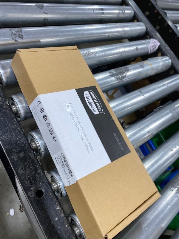 Photo 1 of 10" Bottom-Mount Drawer Slide Kit, Steel Tracks, 1.2 mm Thick, 20-Pair, White Powder Coat Finish