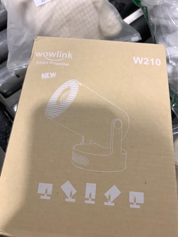 Photo 1 of [Built-in Apps & 2025 Upgraded] Mini Projector with WiFi 6 and Bluetooth 5.4 Support 4K 1080P Auto Keystone 180° Rotatable Projector Portable Compatibile with HDMI/TV Stick/Memory Stick/Laptop, Black