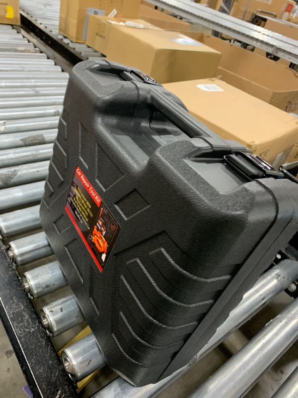 Photo 1 of [EFN Clearance] Electric Car Jack Kit with Impact Wrench, 5 Ton/11023 LBS 12V Electric Hydraulic Jack with Lifting Range: 6.1~17.7in, Safety Hammer for Tesla SUV MPV Sedan Truck Tire Change (Purple)