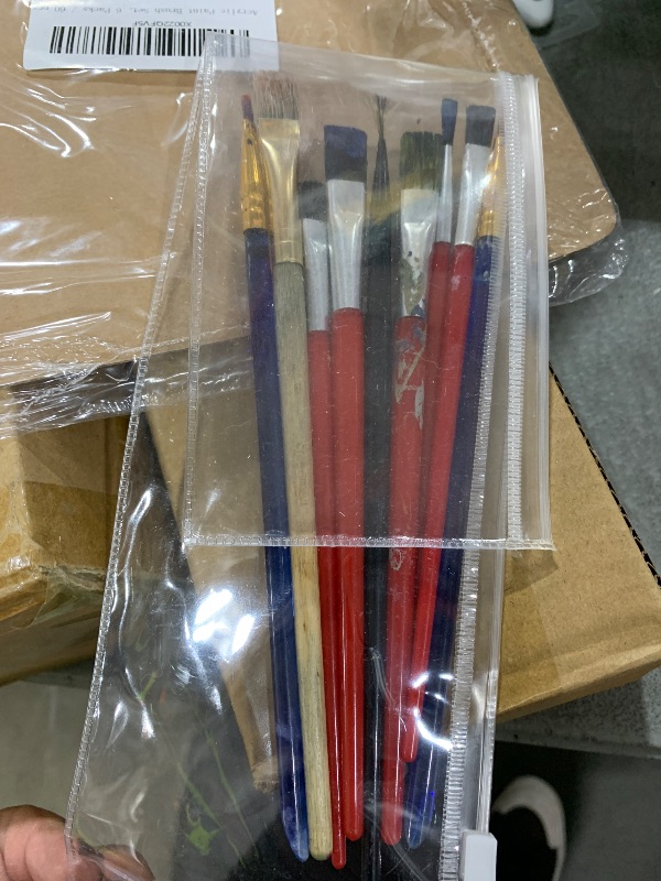 Photo 1 of  Acrylic Paint Brush Set, Oil & Watercolor