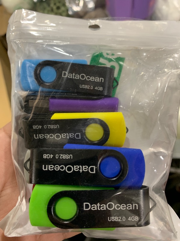 Photo 1 of 10 Pack DataOcean 4GB USB 2.0 Flash Drive Memory Stick Thumb Drives (4GB X 10 Mixed Colors)