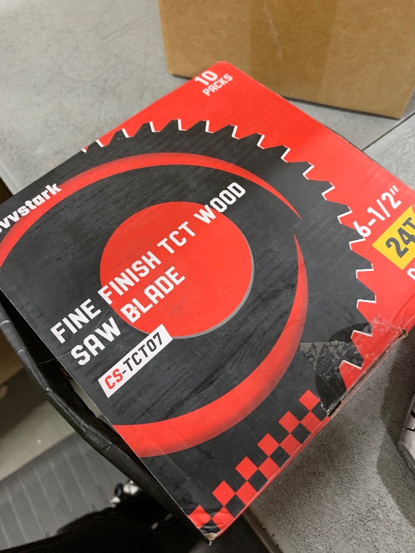 Photo 1 of 10 Pack Circular Saw Blade 6-1/2" 24T with 5/8" Arbor, Carbide Tipped Teeth, TCT Saw Blades for Cutting Various Wood, Plastic and Composite Materials, Fit Dewalt Craftsman Ryobi Milwaukee