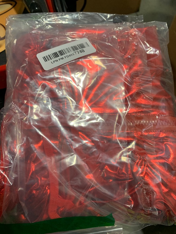 Photo 1 of - 566 - Plus Size Spandex Wetlook Bodysuit Catsuit Jumpsuit Costume Black (Red, XL)