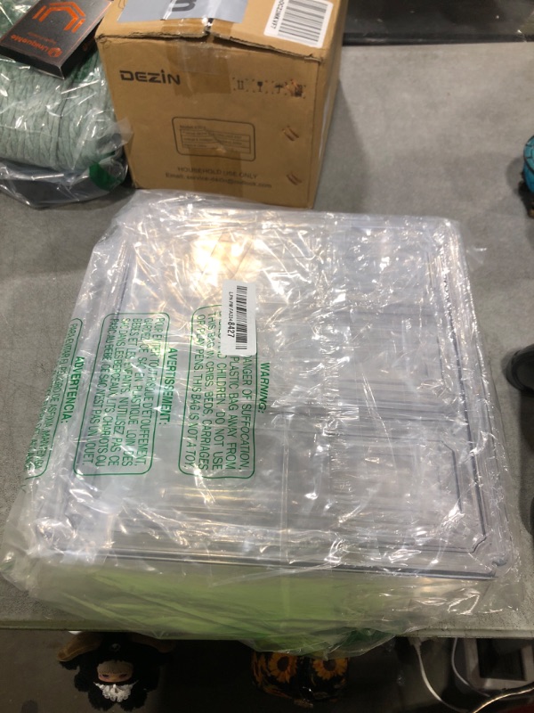 Photo 1 of 10 Pack Refrigerator Pantry Organizer Bins, Stackable Fridge Organizer Bins with Lids, Clear Plastic Food Storage Bins for Kitchen, Countertops, Cabinets, Fridge, Drinks, Fruits, Vegetable, Cereals