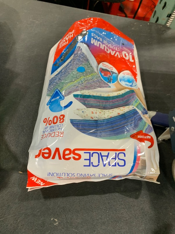 Photo 1 of 10 Pack Medium Vacuum Storage Bags for Comforters, Blankets & Clothes – Vacuum Sealed Compression Bags with Hand Pump – Space Saver Storage Bags for Bedding, Moving, Travel & Organization