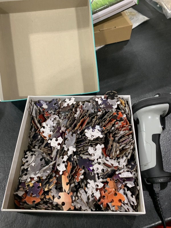 Photo 1 of 1000 Piece Round Jigsaw Puzzle for Adults, Circular Puzzle with Puzzle Glue & Scraper Premium Framing-Ready Art for Home Decor, Challenge & Relaxation(Moon Phase)