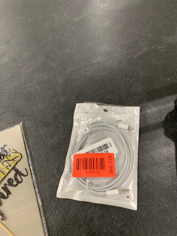 Photo 1 of (Apple MFi Certified) iPhone AUX Cord,Lightning to 1/8 Inch Audio Cable,3.3ft, Headphone Jack Adapter Male Aux Stereo Audio Cable Compatible for iPhone 14/13/12/11/XR/X/8/7 (White)