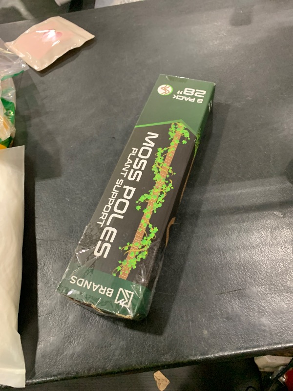 Photo 1 of 2 Pack 28'' Bendable Moss Pole Monstera Plant Support for Climbing Indoor Plants - Stakes for Potted Climbers - Tall Sticks Indoor Trellis for Houseplants - Accessories for Monstera Pot